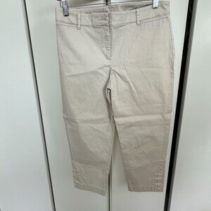 Talbots 8 Petite Perfect Crop Khaki